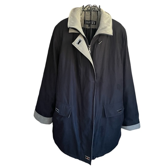 London Harbor By Fleet Street Jacket Coat Double Lined Women's Plus Size 18/20 - Picture 1 of 14